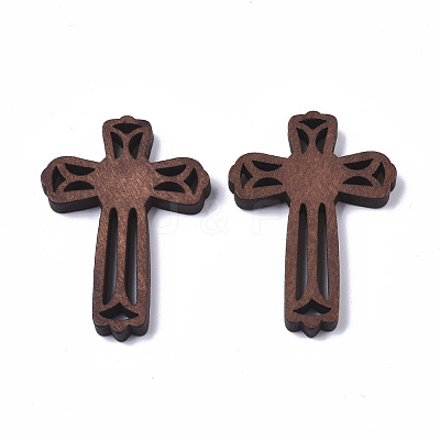 Natural Wood Cabochons X-WOOD-R266-01-1