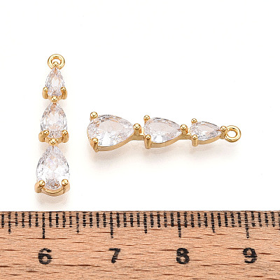 Brass Micro Pave Cubic Zirconia Pendants LS-KK-N261-118C-G-1