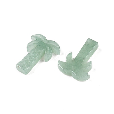 Natural Green Aventurine Coconut Tree Pendants G-N342-02H-1