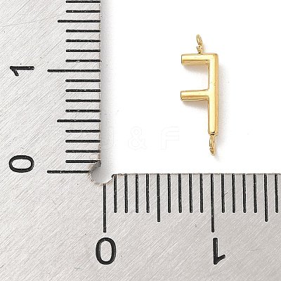 304 Stainless Steel Letter Connector Charms STAS-M108-01G-06-1