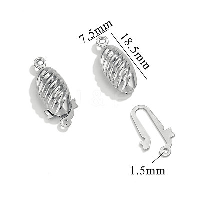 Brass Box Clasps FIND-WH0148-525P-1-1