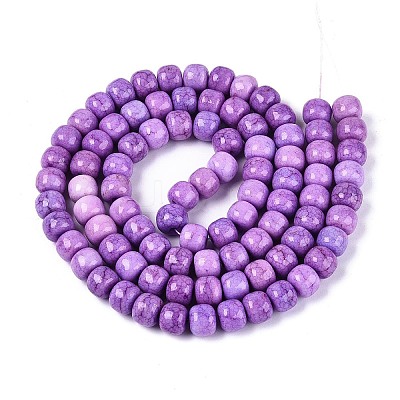 Ombre Effect Dyed Glass Beads Strands GLAA-N067-01A-11-1