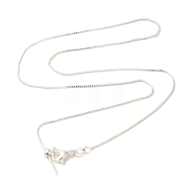 Brass Box Chain Adjustable Slider Necklaces NJEW-B119-02S-1