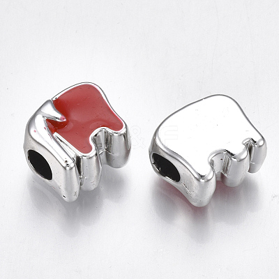 UV Plating Acrylic European Beads OACR-T005-96P-1