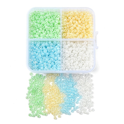 72G 4 Colors Glass Seed Beads SEED-YW0002-75B-1