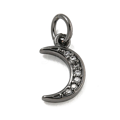 Brass Cubic Zirconia Pendants KKB-L215-046B-1