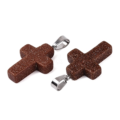 Synthetic Goldstone Pendants G-T080-27-1