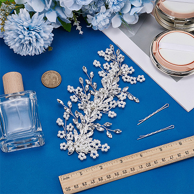 1Bag Zinc Alloy & Resin Rhinestone Hair Bobby Pins Sets AJEW-FG0005-23-1