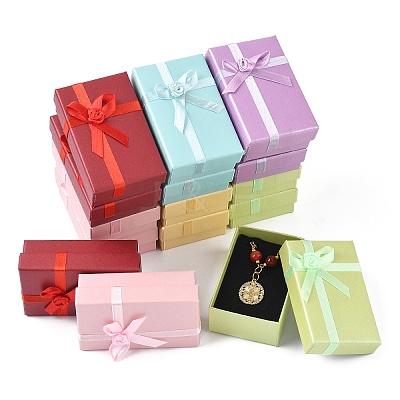 6Pcs Cardboard Paper Jewelry Set Boxes AJEW-YW0001-35B-1