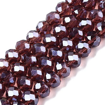 Electroplate Glass Beads Strands EGLA-A044-T6mm-A13-1
