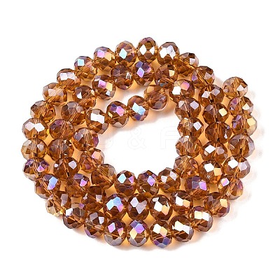 Electroplate Glass Beads Strands EGLA-A044-T8mm-B04-1