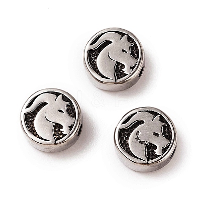 304 Stainless Steel Beads STAS-J033-01H-1