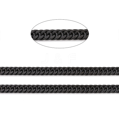 304 Stainless Steel Cuban Link Chains STAS-N0013-21B-A1-1