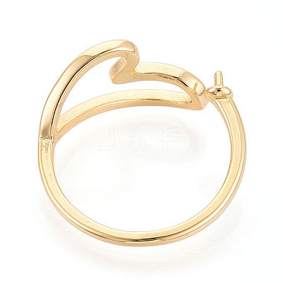 Heart Brass Cup Peg Ring Settings KK-N274-22G-1