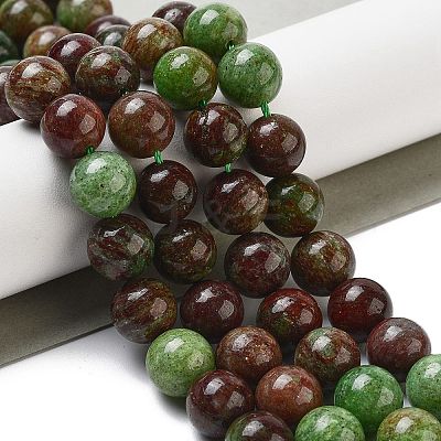 Natural Green Opal Beads Strands G-H045-A03-10MM-1
