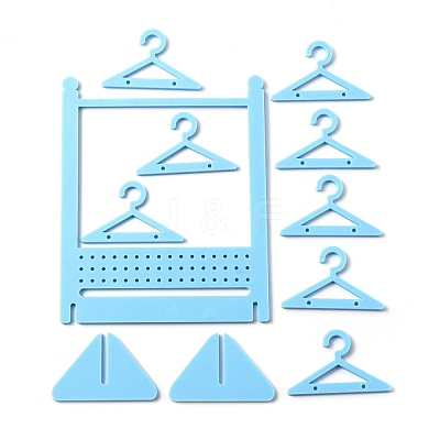 Opaque Acrylic Earring Display Stands EDIS-WH0029-14B-1