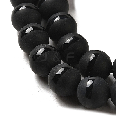 Dyed Natural Agate Round Bead Strands G-J271-10-8mm-1