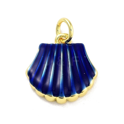 Real 18K Gold Plated Rack Plating Brass Enamel Charms KK-M293-31G-05-1