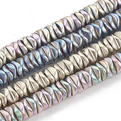 Electroplate Non-magnetic Synthetic Hematite Beads Strands G-N0322-01-1