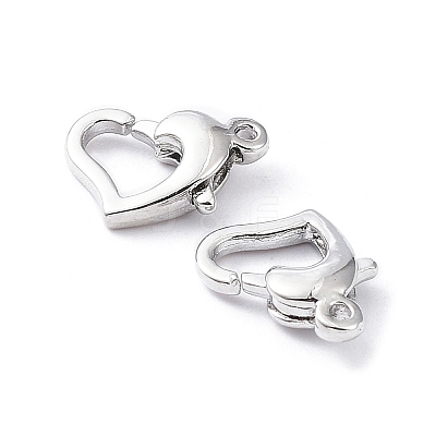 Rack Plating Brass Lobster Claw Clasps KK-A183-05P-1