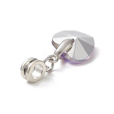 Glass European Dangle Charms PALLOY-TA00010-1