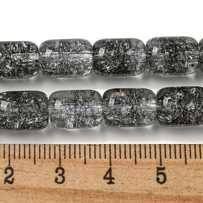Transparent Crackle Glass Beads Strands X-GLAA-NH0001-04D-1