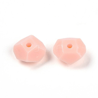 Opaque Acrylic Beads SACR-T017-38B-1