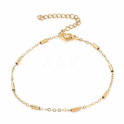 Ion Plating(IP) 304 Stainless Steel Cable Chain Bracelets BJEW-JB05655-1
