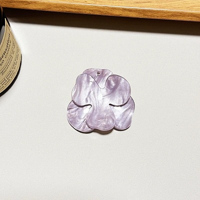 Opaque 3D Acrylic Pendants OACR-U007-02B-05-1