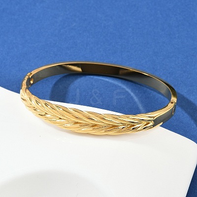 304 Stainless Steel Hinged Bangles for Women BJEW-C114-07G-1