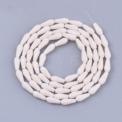 Opaque Solid Color Glass Beads Strands X-GLAA-T009-001F-1