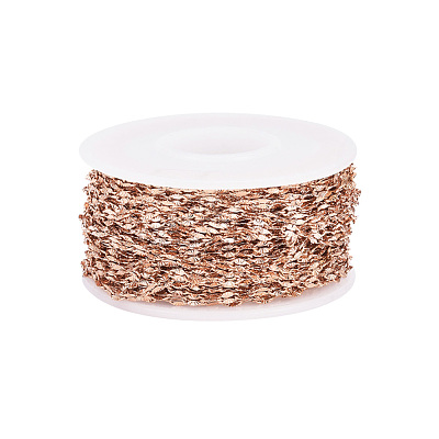 Ion Plating(IP) 304 Stainless Steel Textured Dapped Chains CHS-D004-02RG-1