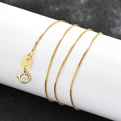 925 Sterling Silver Box Chain Necklaces STER-M086-03B-1