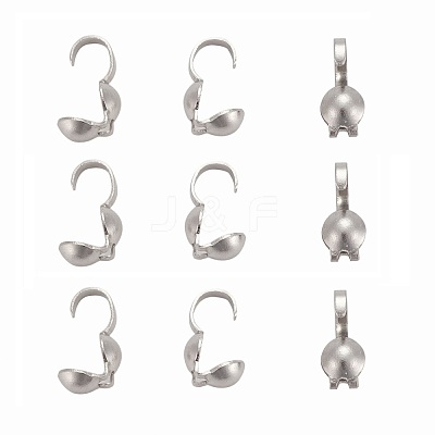 Tarnish Resistant 201 Stainless Steel Bead Tips STAS-R063-23-1