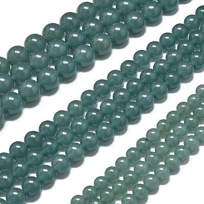 Natural Malaysia Jade Beads Strands G-L645-C01-6mm-04-1