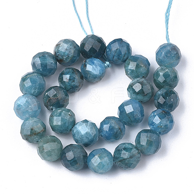 Natural Apatite Beads Strands G-S345-8mm-008-1