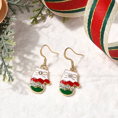 6 Pairs Alloy Enamel Dangle Earrings EJEW-JE06605-1