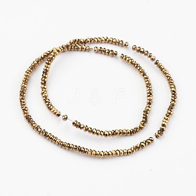 Electroplate Glass Beads Strands EGLA-P018-2mm-F01-1