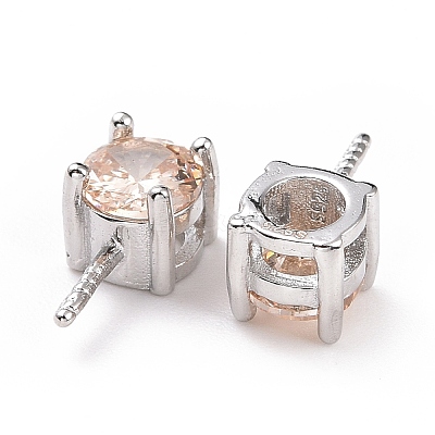 Rhodium Plated 925 Sterling Silver Peg Bails STER-D035-47P-02-1