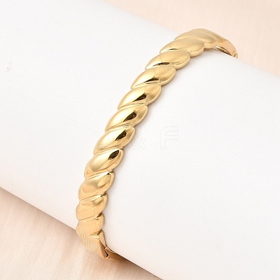 304 Stainless Steel Hinged Bangles for Women BJEW-B168-13G-1
