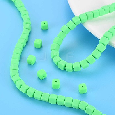 Handmade Polymer Clay Beads Strands X-CLAY-T020-09D-1