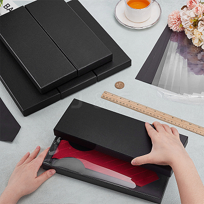 Paper Cardboard Tie Storage Boxes CON-WH0107-64B-1