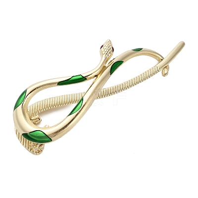 Aolly and Enamel Claw Hair Clips AJEW-M007-01G-1