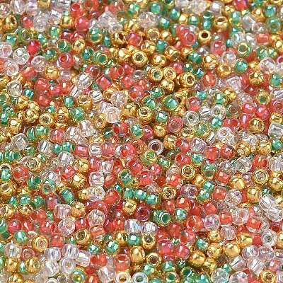 4 Colors 11/0 Christmas TOHO Round Seed Beads SEED-X0058-29-1