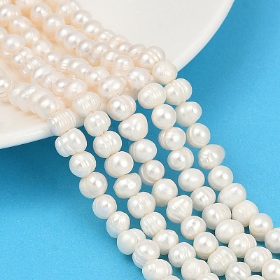 Natural Cultured Freshwater Pearl Beads Strands PEAR-I007-07Y-08A-1