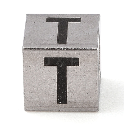 Tarnish Resistant 201 Stainless Steel European Beads STAS-M058-01T-P-1