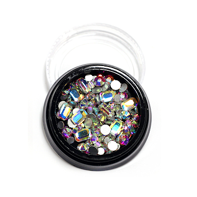 Flat Back Acrylic Rhinestone Nail Art Decorations MRMJ-Q013-183D-01-1