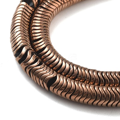 Electroplated Synthetic Non-magnetic Hematite Beads Strands G-B132-A01-01-1