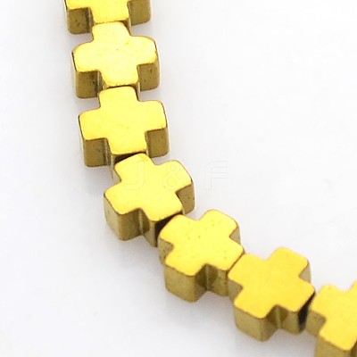 Electroplate Non-magnetic Synthetic Hematite Beads Strands G-J211-02-1