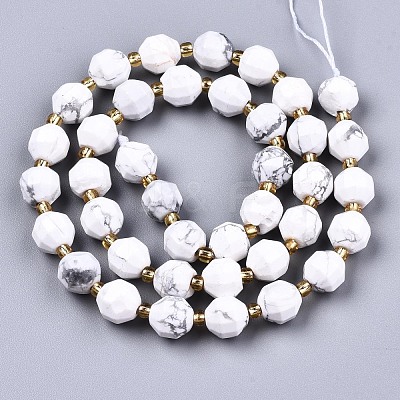 Natural Howlite Beads Strands G-T131-81A-1